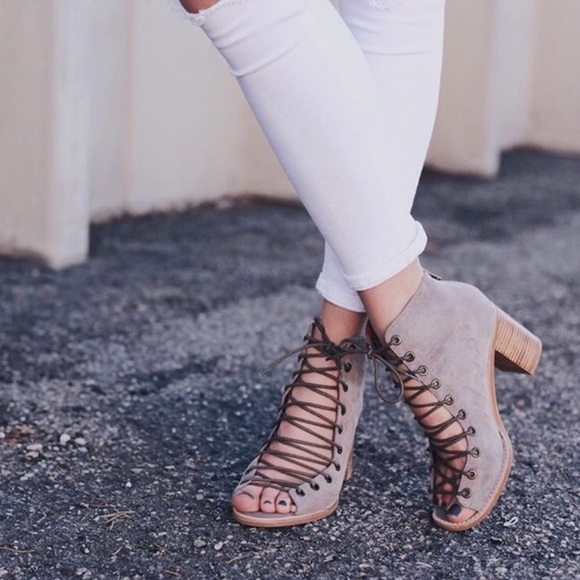Jeffrey Campbell cors taupe 9 - Picture 1 of 3